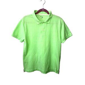 Gap Shirt Mens Large Polo Pique Green Short Sleeve Preppy Casual